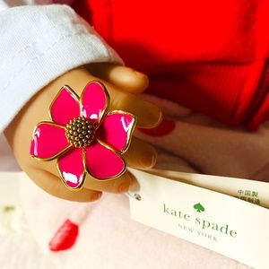 KATE SPADE Pink Flower Ring